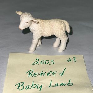 SCHLEICH LAMB Standing Sheep Baby Animal Farm Figure 2003 Retired #3